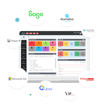 A CMMS integrated with the real estate information system
