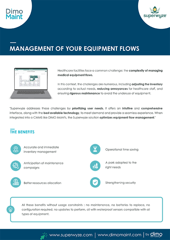 Medical equipment flows management -  Superwyze