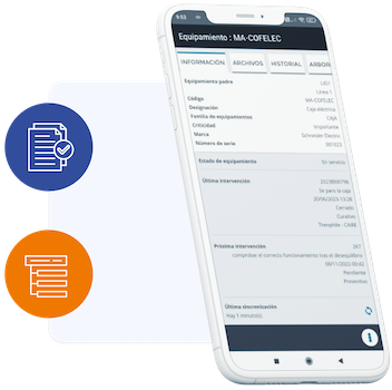 Track your assets on the mobile app